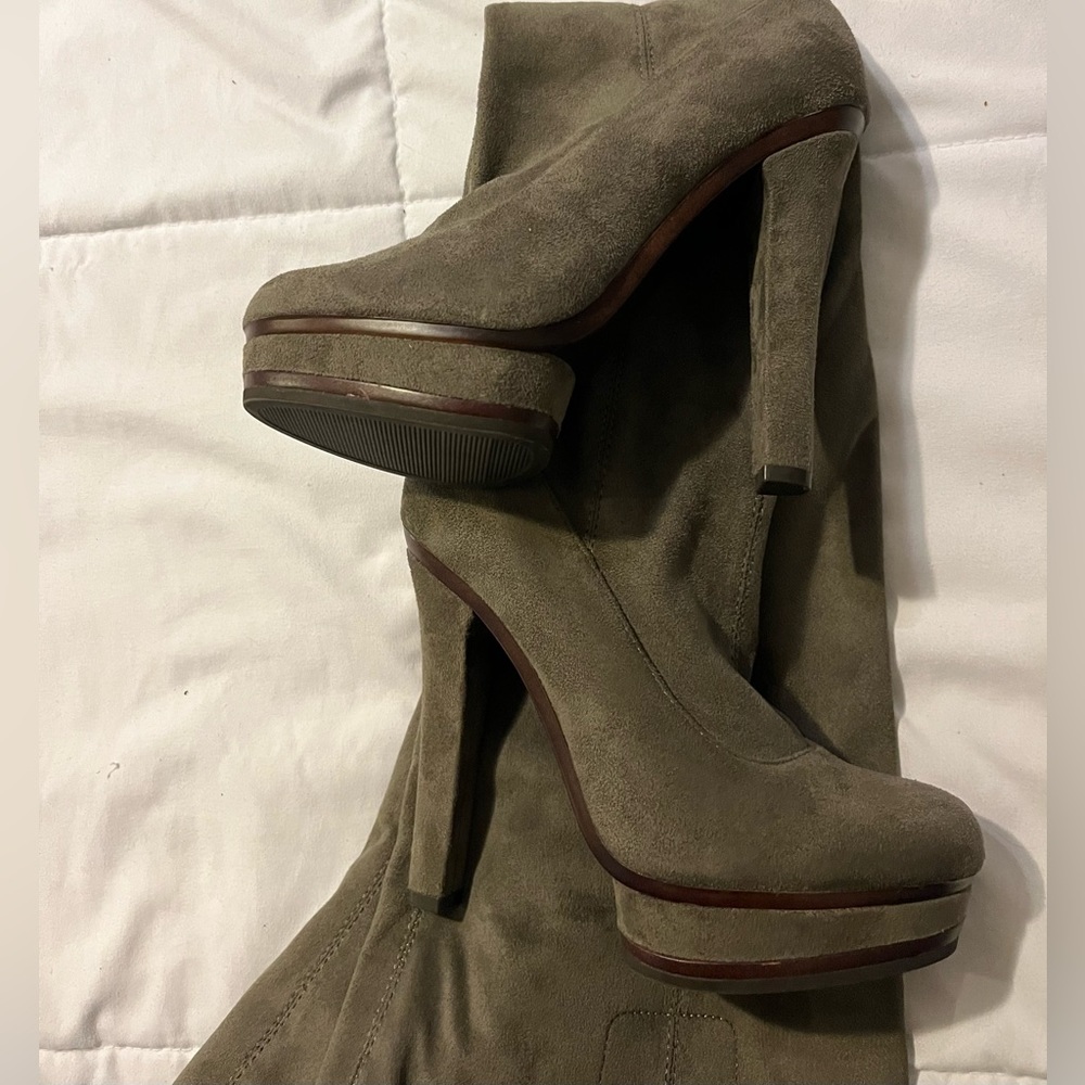 Brand new JLO over the knee suede boots